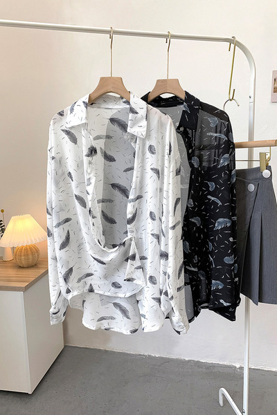 Uue mudeli naiste särk - klassikalise krae ja pikkade varrukatega