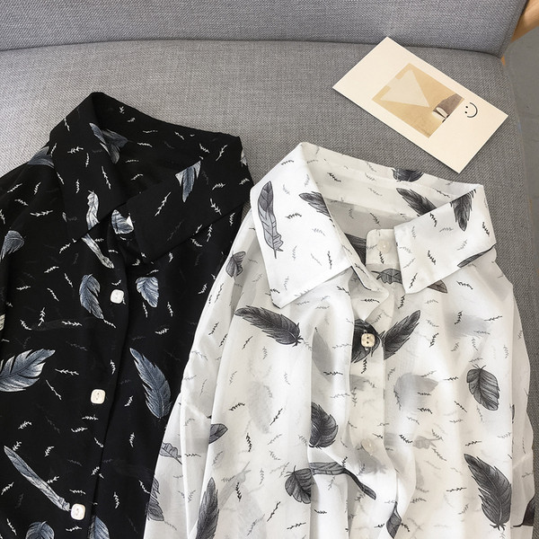 Uue mudeli naiste särk - klassikalise krae ja pikkade varrukatega