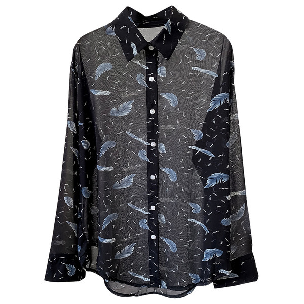 Uue mudeli naiste särk - klassikalise krae ja pikkade varrukatega