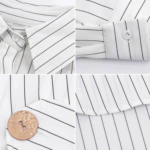 Stilīgs sieviešu asimetrisks krekls ar garām piedurknēm baltā un melnā krāsā