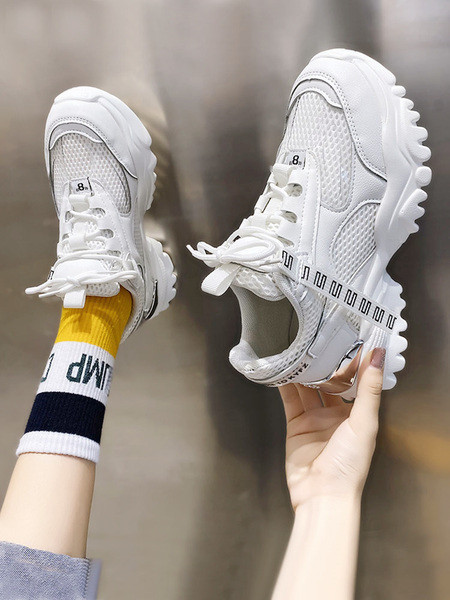 Női tornacipő 6 cm-es durva talppal