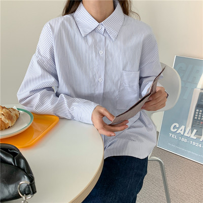 Naiste vabaaja ruuduline särk tasku ja nööpidega