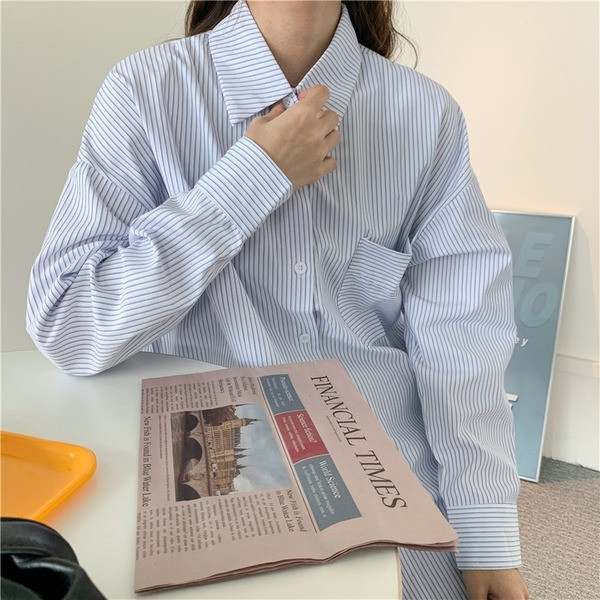 Naiste vabaaja ruuduline särk tasku ja nööpidega