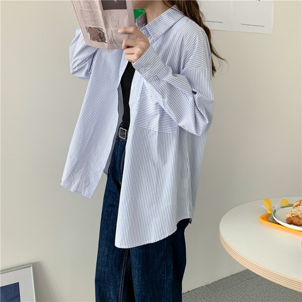 Naiste vabaaja ruuduline särk tasku ja nööpidega