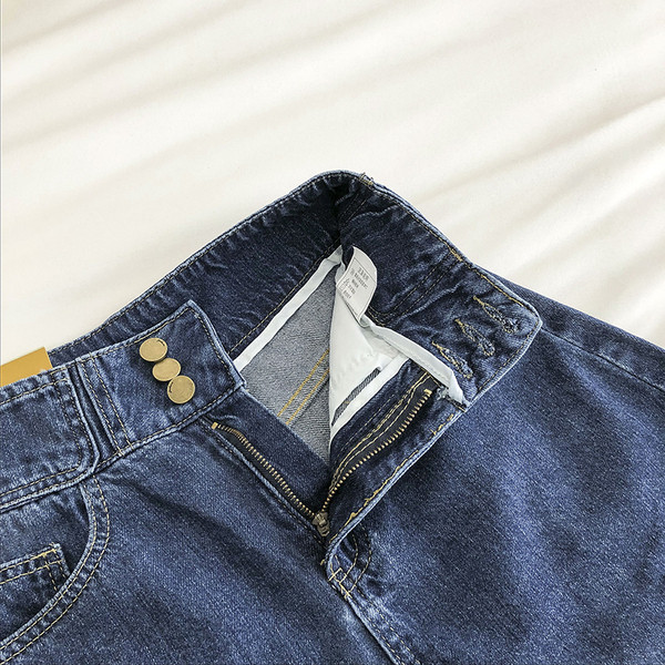 Új modell farmer rövidnadrág - magas derék