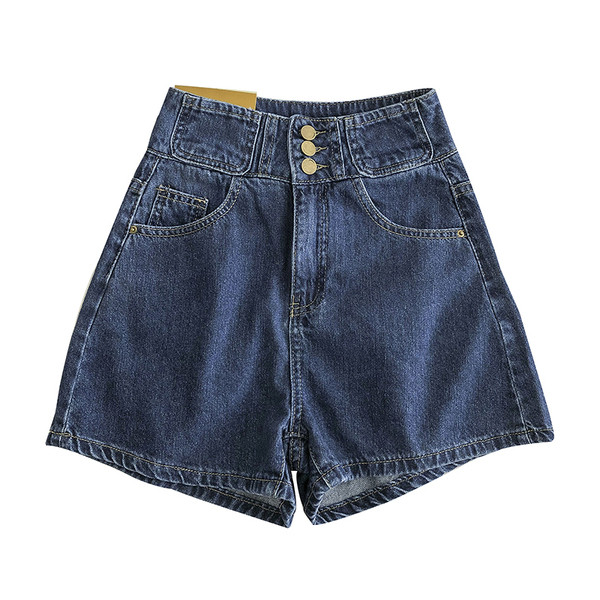 Új modell farmer rövidnadrág - magas derék