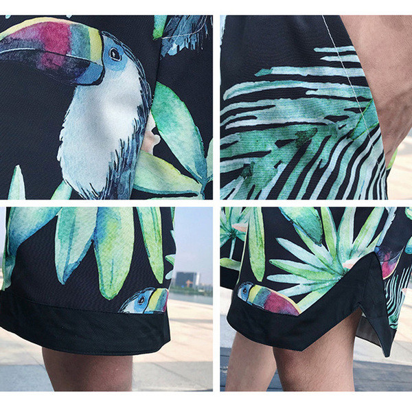 Alkalmi rövidnadrág virágmintával