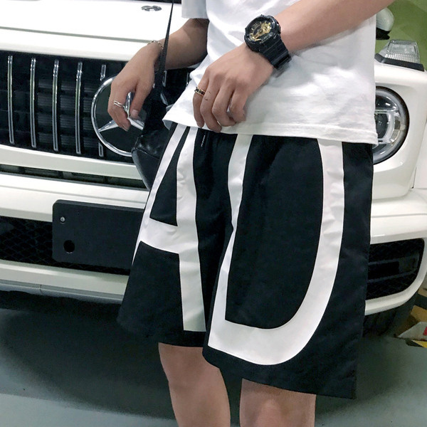 Pantaloni scurți de vară cu inscripție