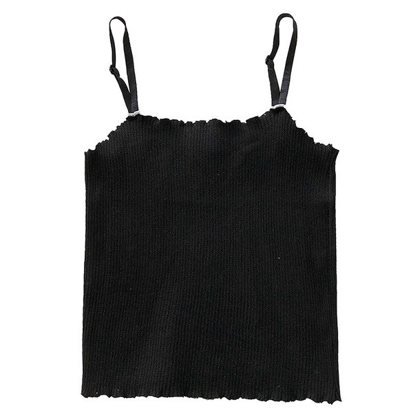 Jauna modeļa elastīgs sieviešu tops ar plānām lencēm