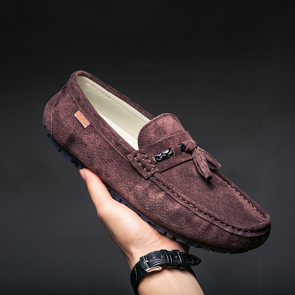 ÚJ modell férfi mokaszin eco velúr sima modellből