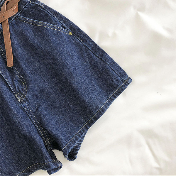 Új modell farmer rövidnadrág övvel