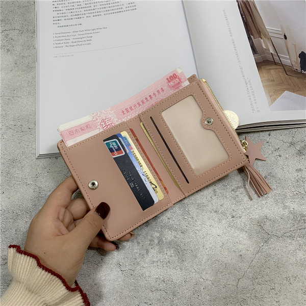 Naiste väike rahakott luku ja tutiga