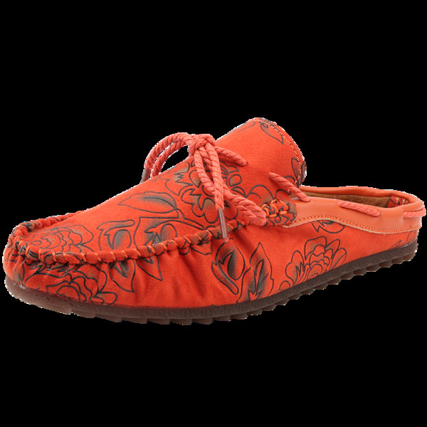 Modern férfi kivágott mokaszinok fűzős virágmintával