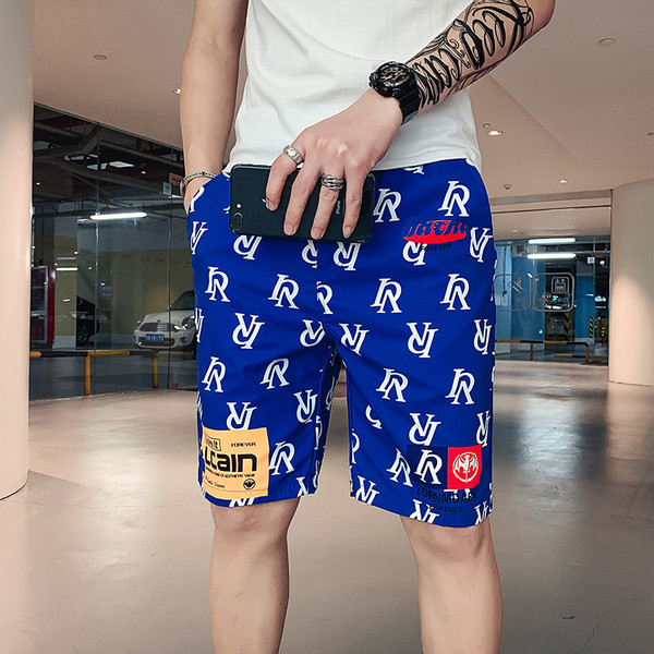 Mustrilise mustriga suvised meeste püksid