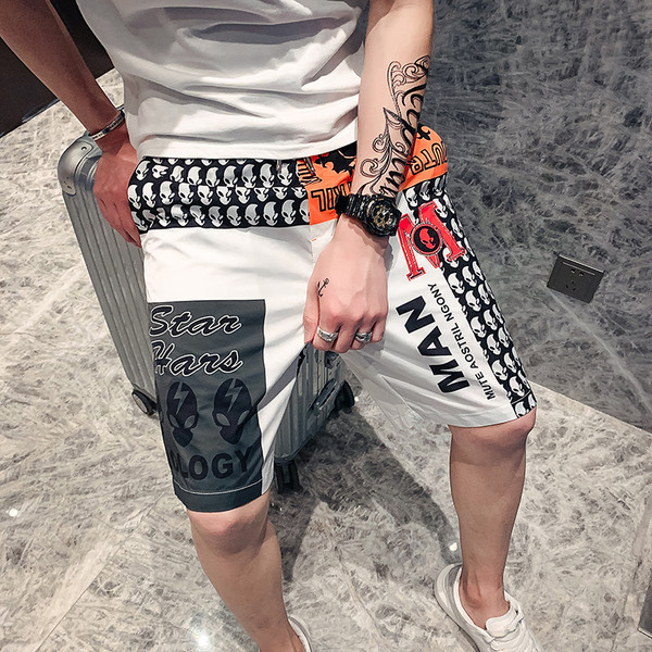 Mustrilise mustriga meeste 3/4 püksid