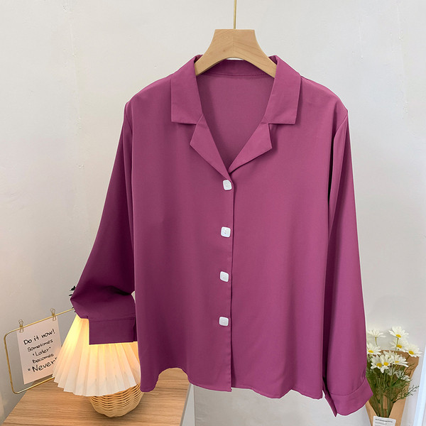 Camasa de dama model nou cu decolteu spitz si nasturi patrati