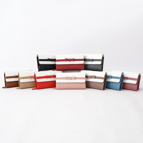 Sieviešu ādas maciņš ar lentīti