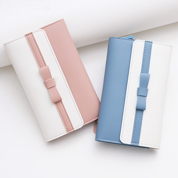 Sieviešu ādas maciņš ar lentīti