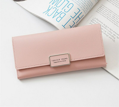 Sieviešu maks no eko ādas ar metāla aizdari