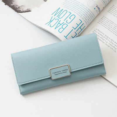 Sieviešu maks no eko ādas ar metāla aizdari