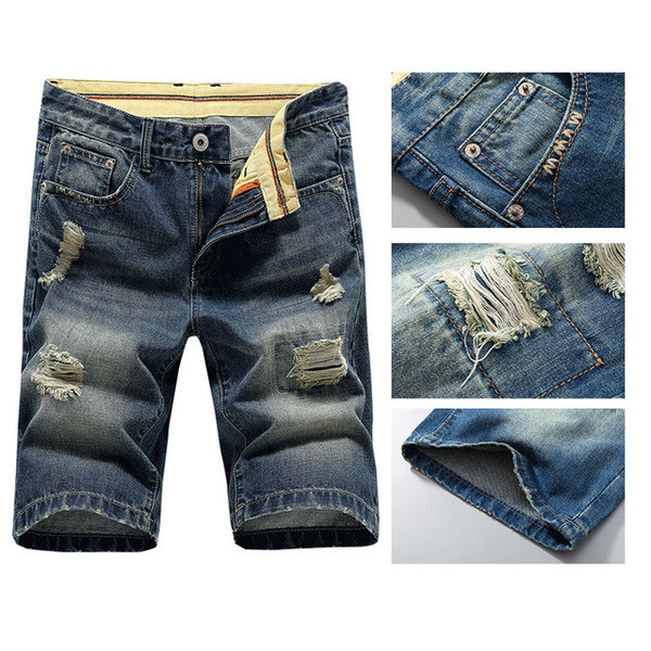 Heledat rebenenud motiividega suvised lühikesed teksad