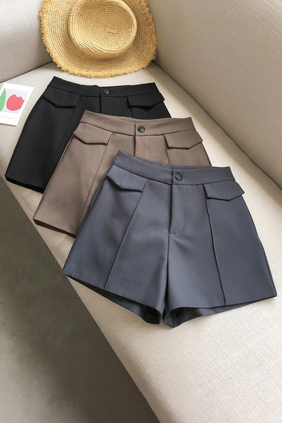 Modern női rövidnadrág - magas derék