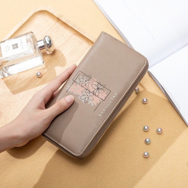 Női pénztárca eko bőrből, cipzárral