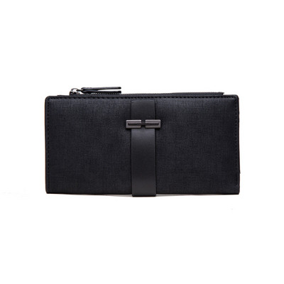 Női bőr pénztárca cipzárral