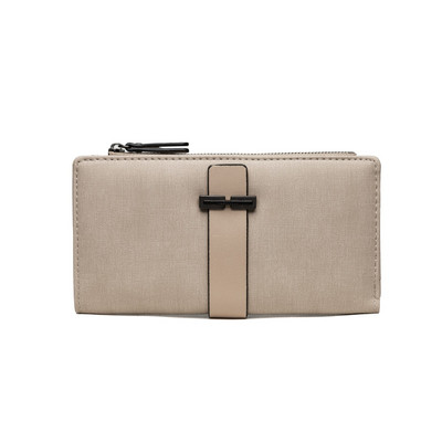 Női bőr pénztárca cipzárral