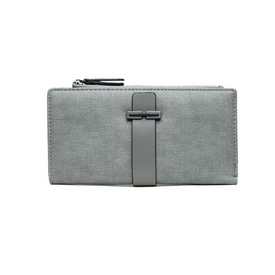 Női bőr pénztárca cipzárral