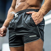 Férfi alkalmi rövidnadrág megkötővel és elasztikus derékkal