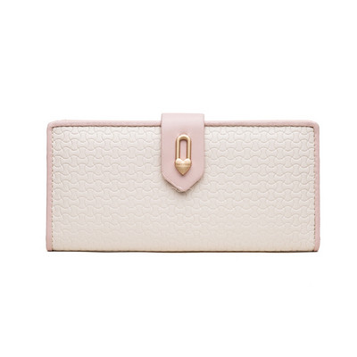 Γυναικείο πορτοφόλι με μεταλλική καρδιά και φερμουάρ