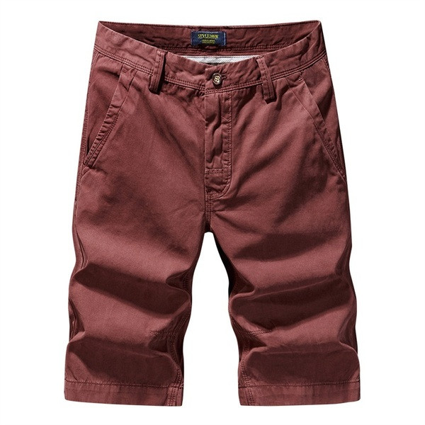 Férfi 3/4-es zsebes nadrág sima modell