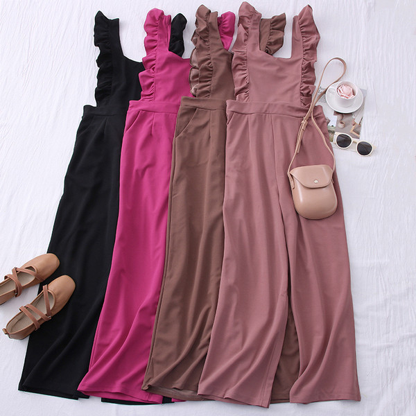 Új modell női overall pántokkal széles modell