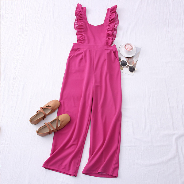 Új modell női overall pántokkal széles modell