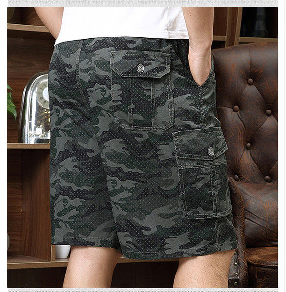 3/4-es cargo nadrág terepszínű mintával - nagy méretek