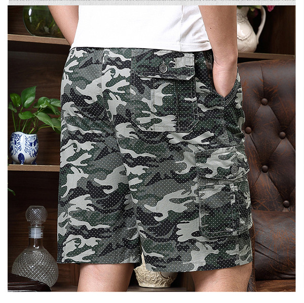 3/4-es cargo nadrág terepszínű mintával - nagy méretek