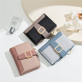 Kis női pénztárca fém rögzítéssel