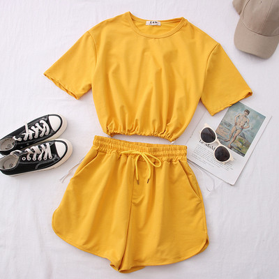 Kétrészes blúz + rövidnadrág női alkalmi szett