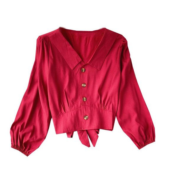 Mitmes värvitoonis spitsikaelusega ja nööpidega vabaaja naiste särk