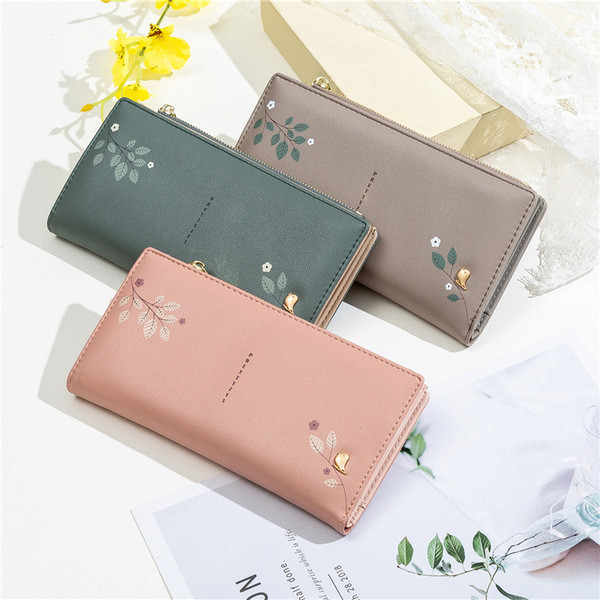 Női pénztárca eko bőrből, cipzárral