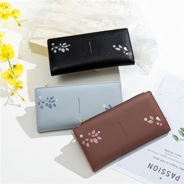 Női pénztárca eko bőrből, cipzárral