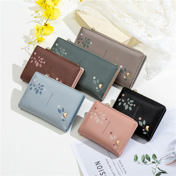 Női pénztárca eko bőrből, cipzárral