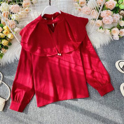 Γυναικείο casual πουκάμισο με μακριά μανίκια σε διάφορα χρώματα