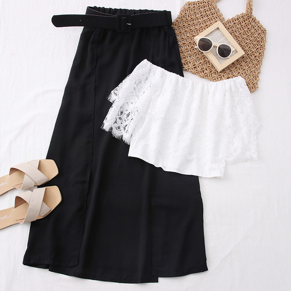 Kétrészes szoknya + melltartó női szett