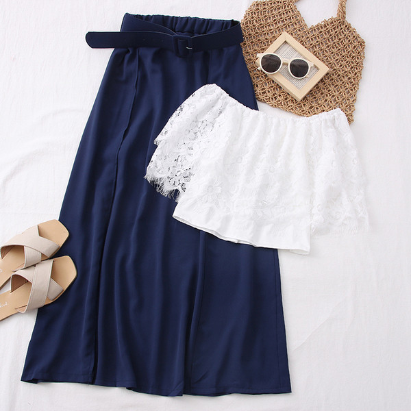 Kétrészes szoknya + melltartó női szett