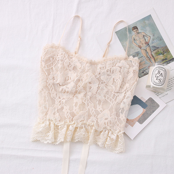 Uue mudeli pitsiline naiste peenikeste rihmadega topp