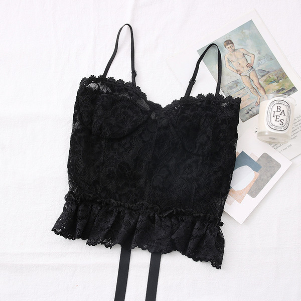 Uue mudeli pitsiline naiste peenikeste rihmadega topp