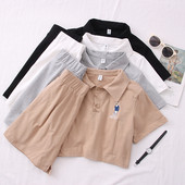 Naiste vabaaja komplekt kahest osast lühikesed püksid + pluus