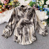 Női alkalmi ing klasszikus gallérral és gombokkal, különböző színekben